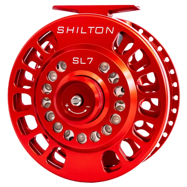 Carrete de mosca Shilton SL Series rojo