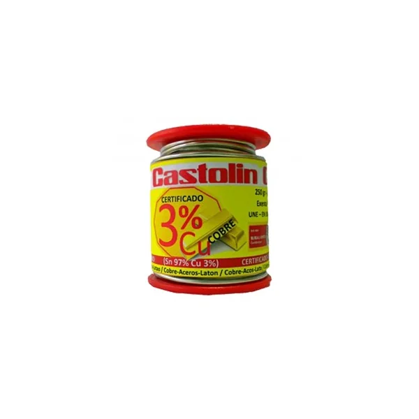 Carrete Hilo Estaño 3% Cobre 250G Castolin