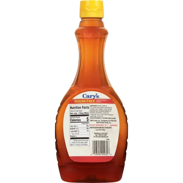 Cary's Syrup Sugar Free Low Calorie 710ml - Imagen 3