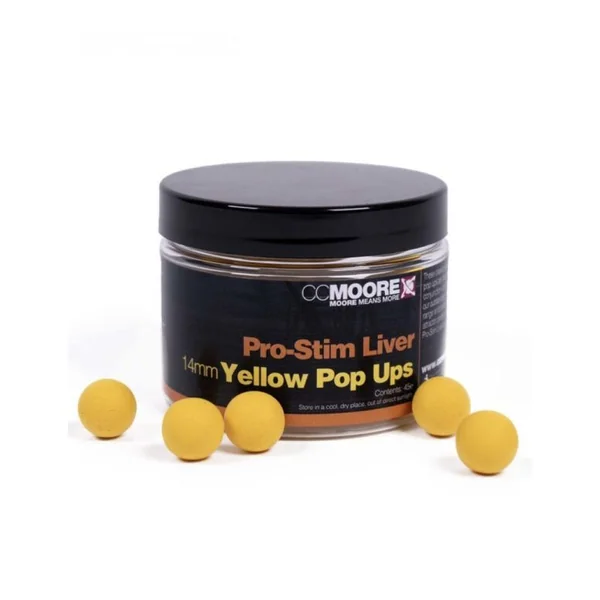 CC Moore Pro-Stim Liver Yellow Pop Ups 14mm