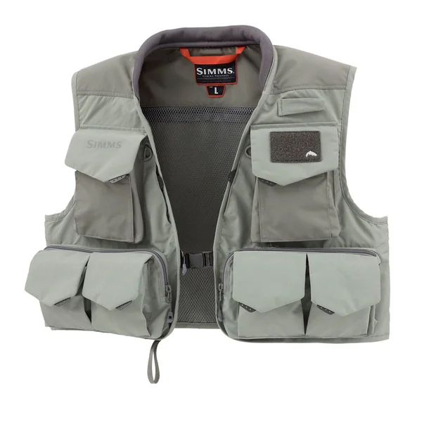 Chaleco Simms Freestone gris delantero