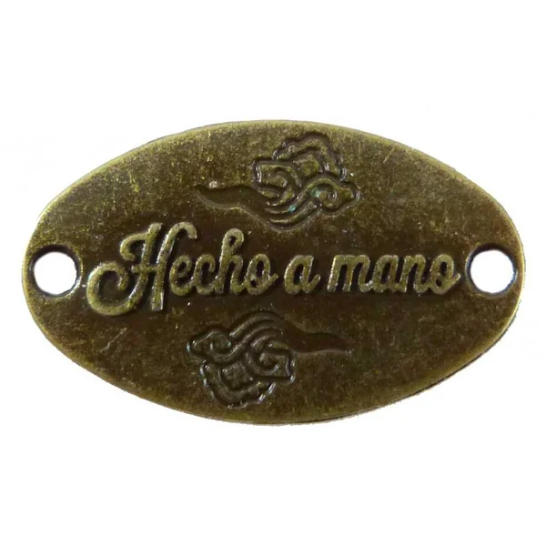 Chapa de Metal "Hecho a Mano" - Imagen 2