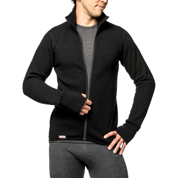 Chaqueta con cremallera Woolpower 400 Jacket black - Imagen 2