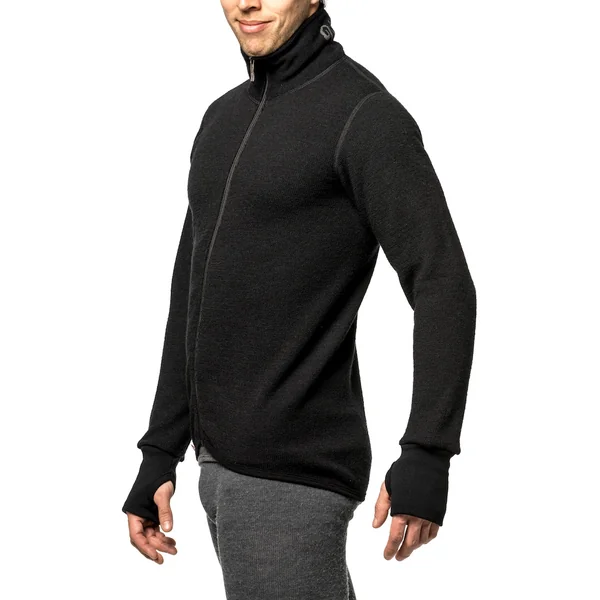 Chaqueta con cremallera Woolpower 400 Jacket black - Imagen 3