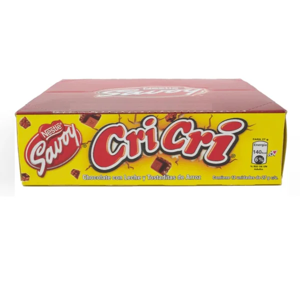 Chocolates CriCri 27 grs Savoy Caja 12und