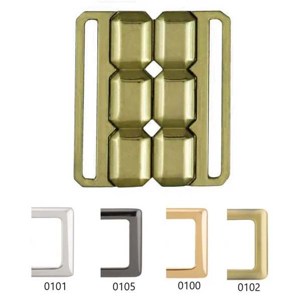 Cierre Cinturón Hebilla Tetris Metal 5cm