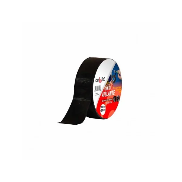CINTA AISLANTE NEGRA 19MMx20M DE CELLOFIX