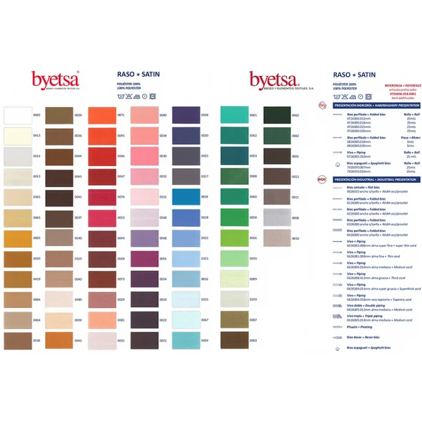 Cinta al Bies de Raso 18mm Byetsa - Imagen 3