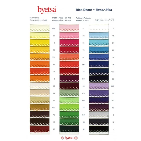 Cinta al Bies Decor Byetsa 12mm - Imagen 2