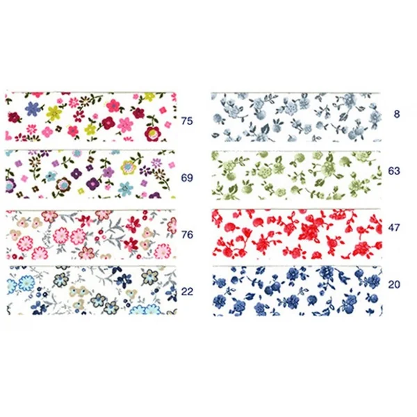 Cinta al Bies Florbies 18mm Byetsa - Estampados Florales