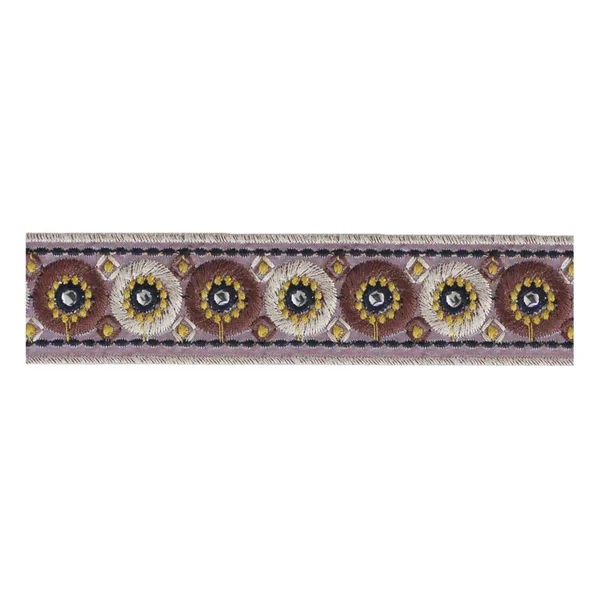 Cinta Bordada con Espejitos - 4 cm