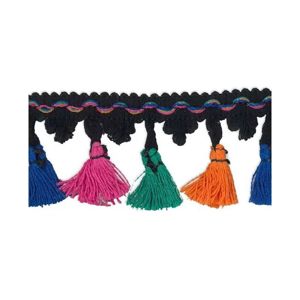 Cinta de Borlas de Colores 5cm - Imagen 2