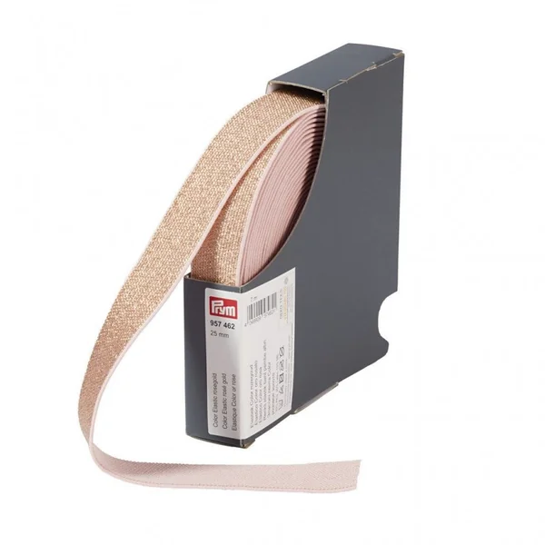 Cinta Elástica Oro Rosa 2.5cm Prym