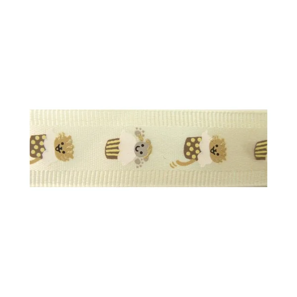 Cinta estampado motivos infantiles amarillo