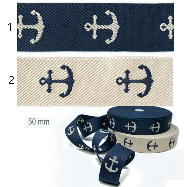 Cinta para Bolsos de Ancla - 5 cm