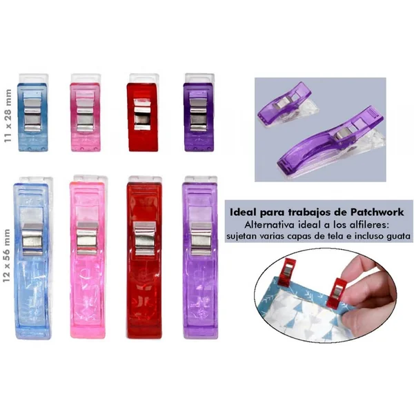Clips prodigiosos, pinzas para tela