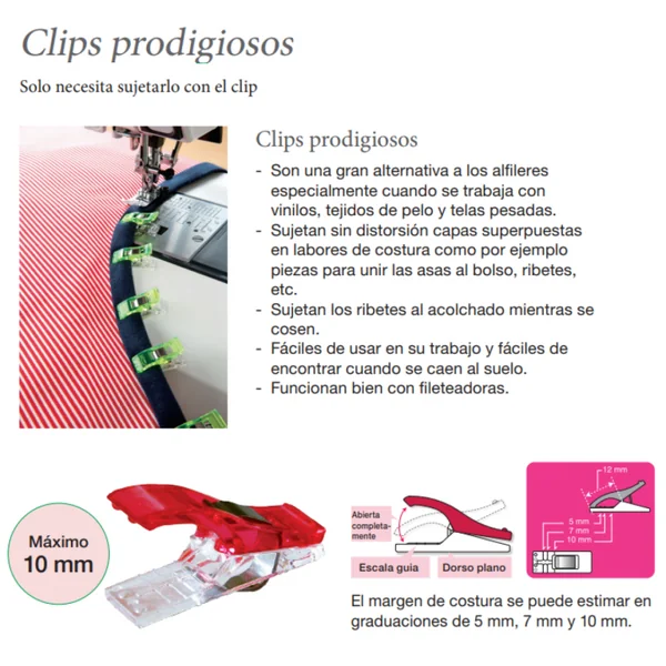 Clips prodigiosos, pinzas para tela - Imagen 3