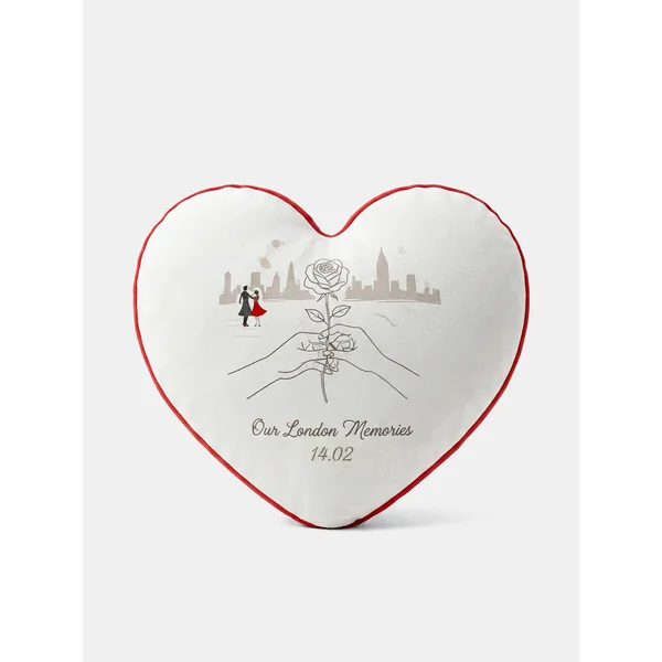 Cojín de corazón personalizado - Imagen 3
