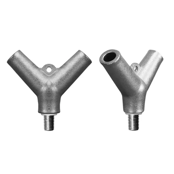 Conector metálico para sacadera