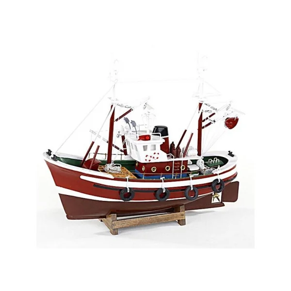 Conjunto de 2 barcos pesqueros 32cm