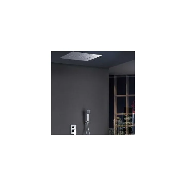 Conjunto Ducha de Acero Inox. Rectangular Serie Sumatra IMEX - Imagen 2