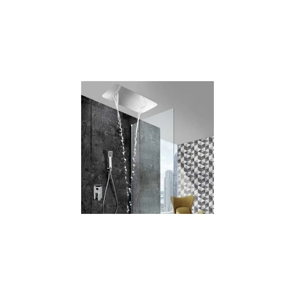Conjunto Ducha de Acero Inox. Rectangular Serie Sumatra IMEX - Imagen 3