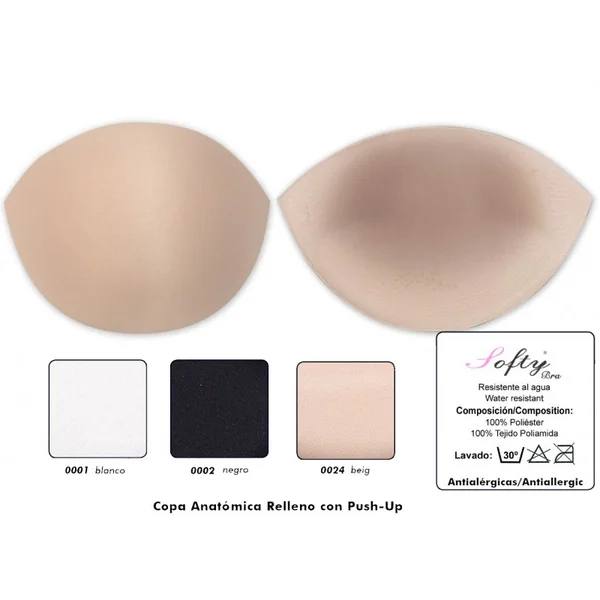 Copas Redondas con Relleno Bikini Push-Up