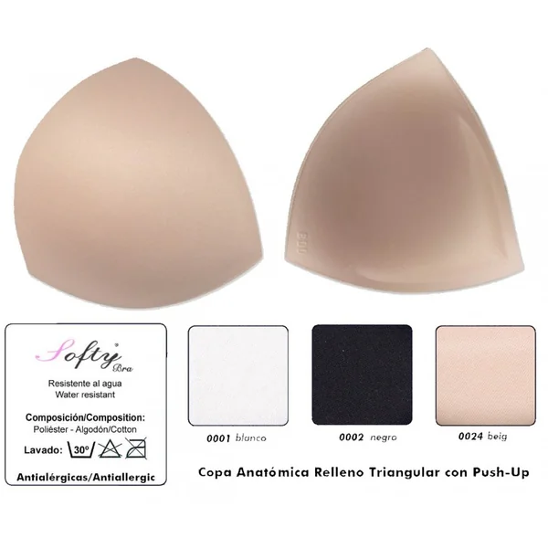 Copas Triangulares con Relleno Bikini Push-Up
