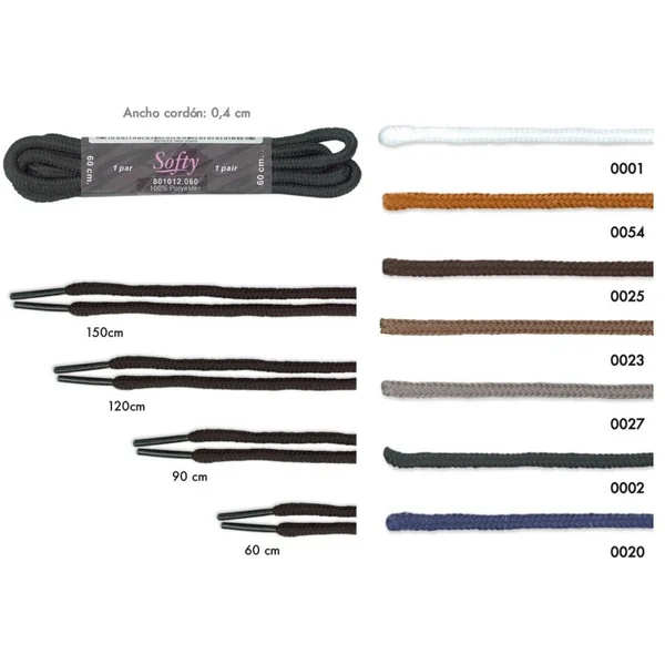 Cordones Redondos Para Calzado
