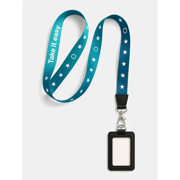 Cordón y tarjetero personalizados