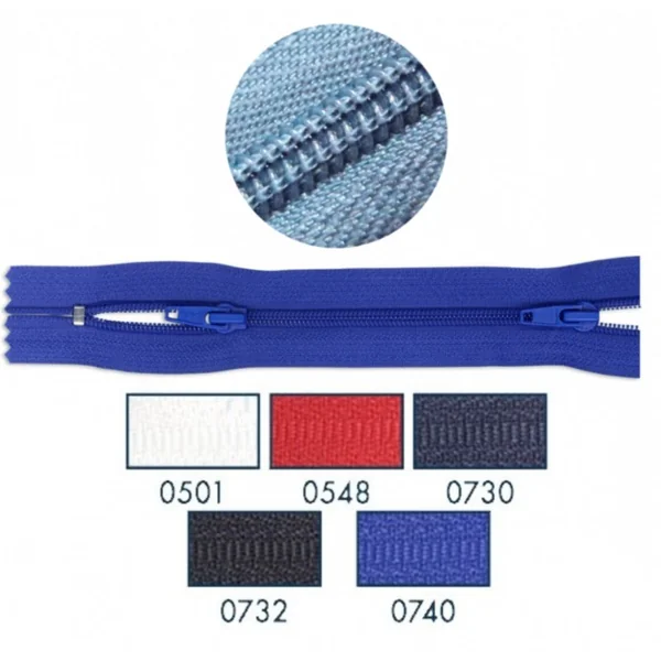 Cremallera Buzo Doble Cursor Cerrada - Malla Espiral