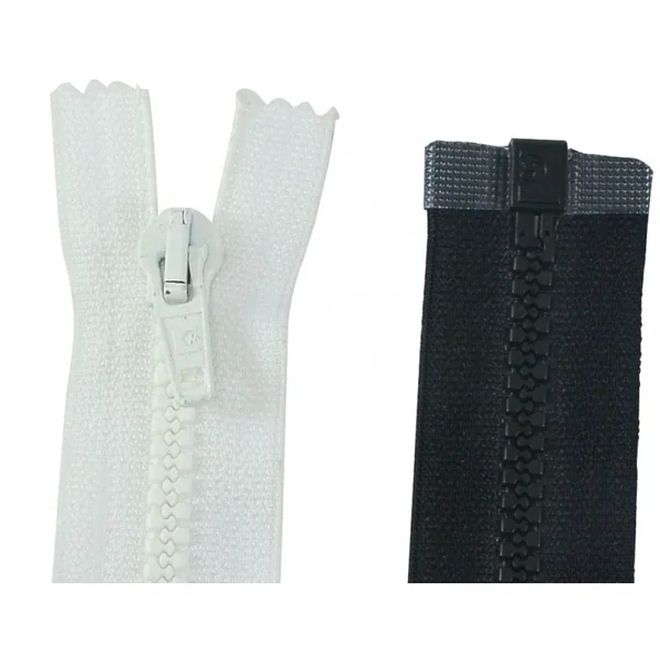 Cremallera con Separador Larga 8mm - Malla Plástica Inyectada