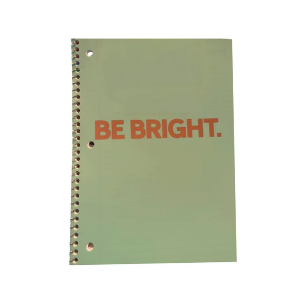 Cuaderno 80 Hojas 1 linea Be Bright Verde