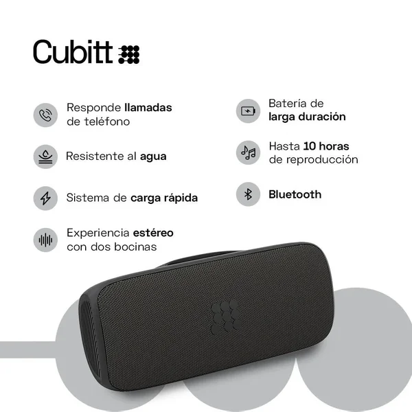 Cubitt Bocina Power Pro Obsidian Black - Imagen 2