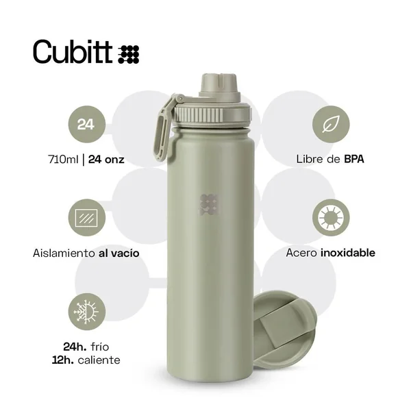 Cubitt Termo Hydro Bottle Olive Green - Imagen 4