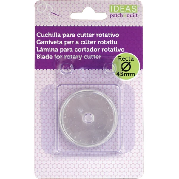 Cuchilla Recta de Recambio para Cúter Rotatorio IDEAS - 45 mm