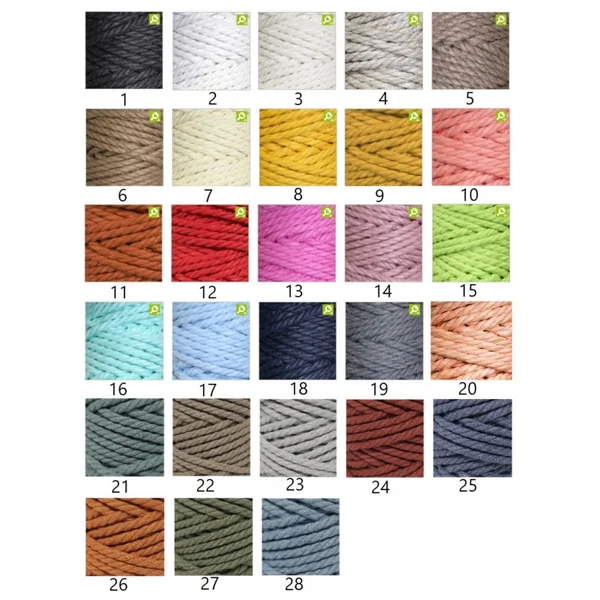Cuerda para Macramé 4,5mm Rosas Craft - Imagen 2