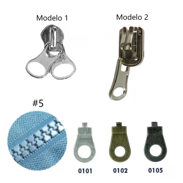 Cursor Cremallera Reversible 5mm - Malla Plástica Inyectada