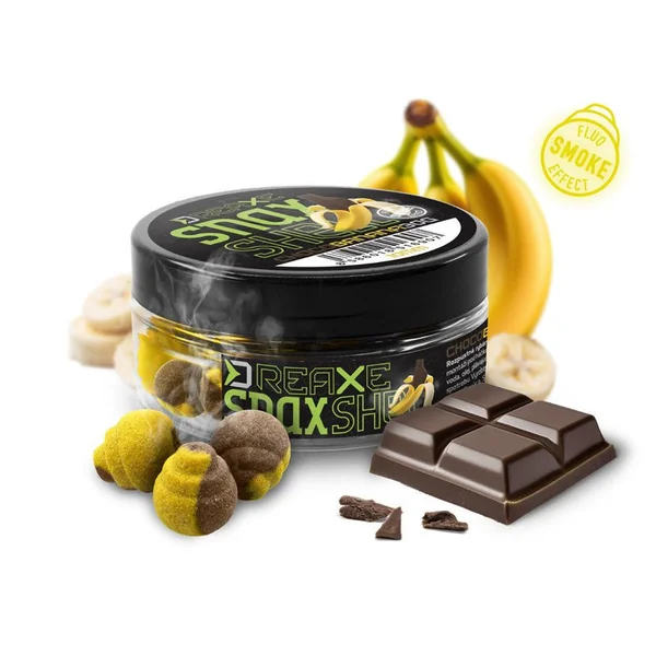 D Snax - Choco & Banana - Forma de concha - Efecto humo - Wafters
