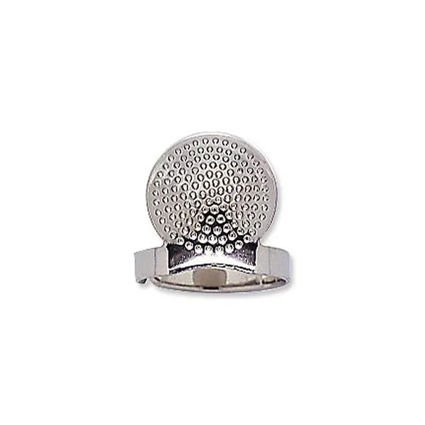 Dedal Ajustable con Placa Sashiko Clover - Para Puntadas Largas - Imagen 2
