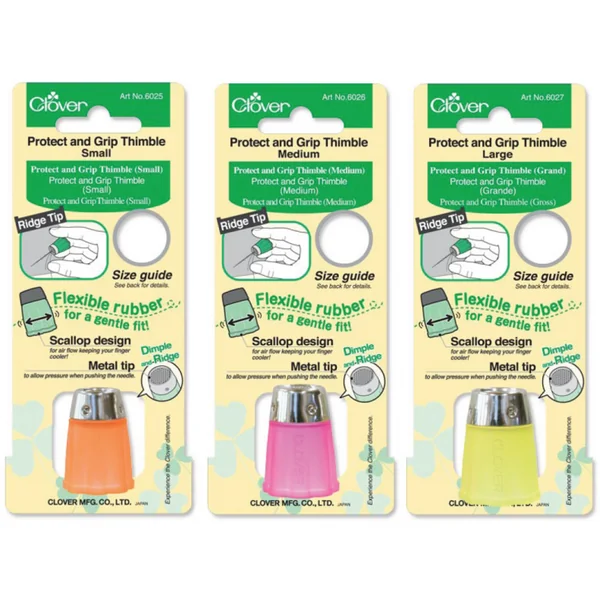 Dedal para Costura y Patchwork - Clover Protect and Grip