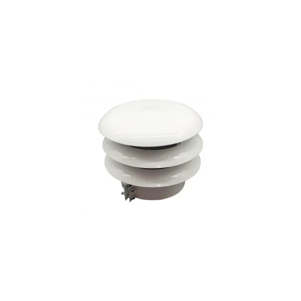 Deflector 3 Aros Salida De Humos Aluminio Lacado Blanco - Convesa