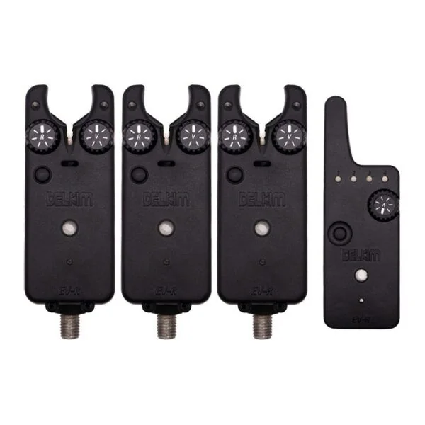Delkim EV-R Digital Bite Alarm Presentation Set - 3 Rod Set
