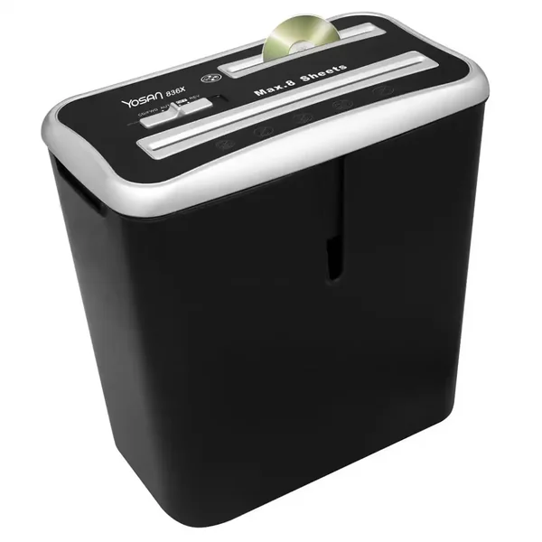 Destructora de Papel Yosan 836X | 8 Hojas Compacta 3 Años