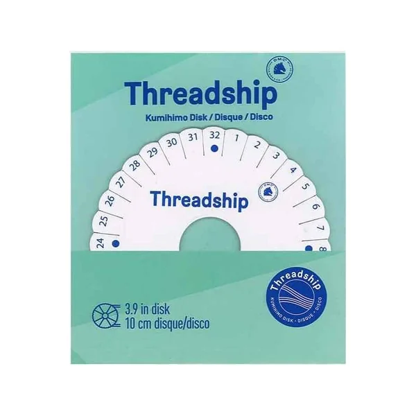 Disco Kumihimo Redondo Threadship DMC - Herramienta de Trenzado Japonés