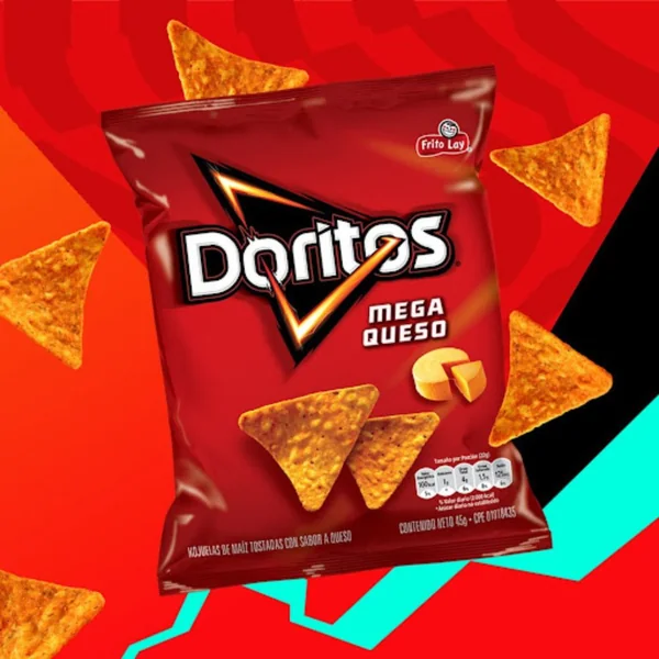 Doritos Pack de 6 Unidades Mega Queso 45g - Imagen 2