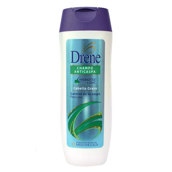 Drene Champu Anticaspa Cabello Graso Frescura 370ml