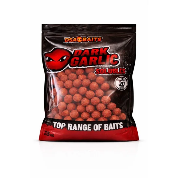 Dsa Baits Dark Garlic Solubles Boilies 20mm 2,5kg