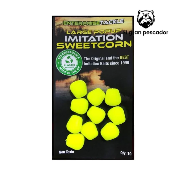 Enterprise Tackle Maiz Large Amarillo Fluo 10pcs