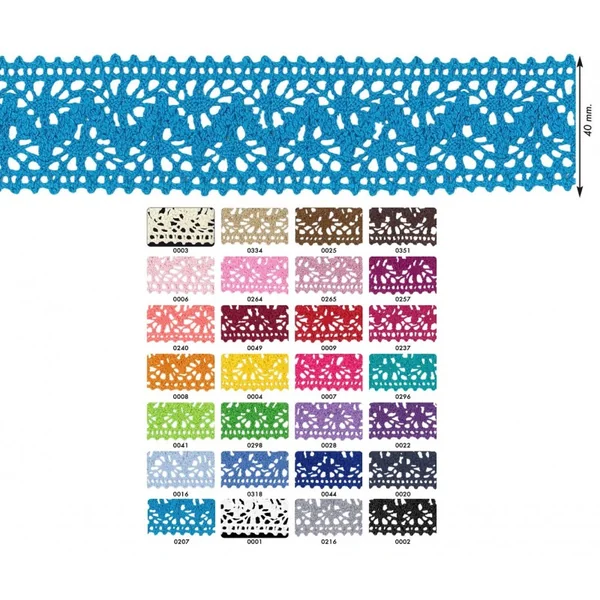 Entredós de Hilo con Picos - Puntilla de 4 cm - Imagen 4
